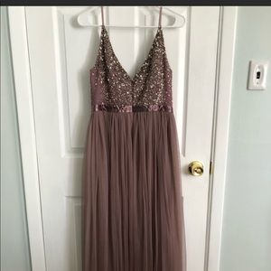BHLDN dress- NEW w/ tag of extra beads still attached. Size 10.